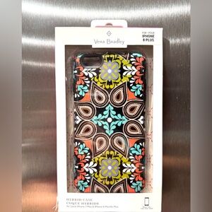 Vera Bradley Hybrid IPhone Case Quilt Stitch Pattern New 6+/6s+, 7+ & 8+